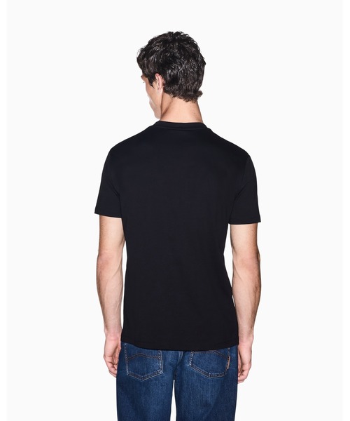 ARMANI EXCHANGE(アルマーニエクスチェンジ)の「【A|X アルマーニ エクスチェンジ】エンボスロゴ レギュラーフィット 半袖クルーネックTシャツ/REGULAR(ZOZO限定カラー含)(Tシャツ/カットソー・メンズ・ブラック・X-LARGE/SMALL/MEDIUM/LARGE/XX-LARGE/X-SMALL)」の10枚目の写真