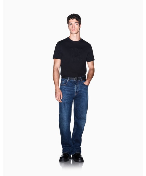 ARMANI EXCHANGE(アルマーニエクスチェンジ)の「【A|X アルマーニ エクスチェンジ】エンボスロゴ レギュラーフィット 半袖クルーネックTシャツ/REGULAR(ZOZO限定カラー含)(Tシャツ/カットソー・メンズ・ブラック・X-LARGE/SMALL/MEDIUM/LARGE/XX-LARGE/X-SMALL)」の12枚目の写真
