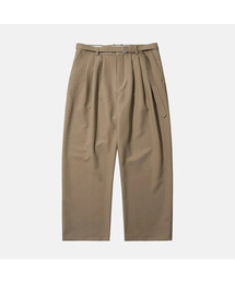 ベルティド オールデイ スリータックパンツ, Beige