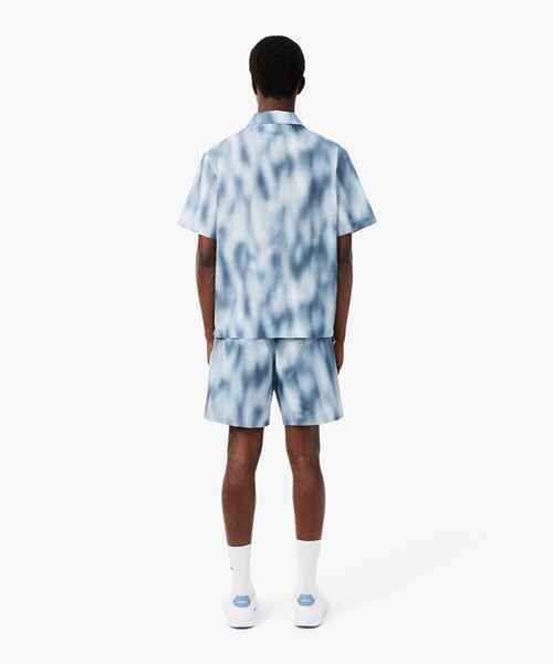 LACOSTE（ラコステ）の「オンブレ調グラデーショングラフィックプリントタフタショーツ（その他パンツ・メンズ・ライトブルー・2）」の5枚目の写真
