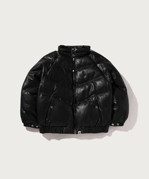 A BATHING APE（アベイシングエイプ）の「LEATHER B BOY DOWN JACKET（ダウンジャケット/コート）」