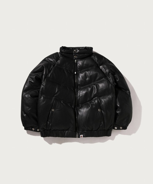 A BATHING APE（アベイシングエイプ）の「LEATHER CLASSIC DOWN JACKET