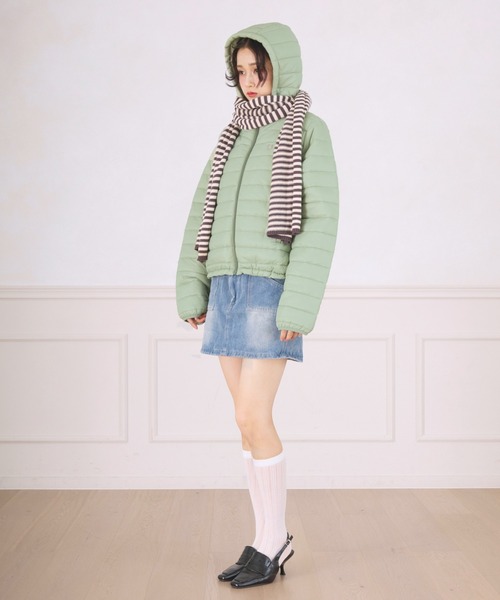 FCMM(エフシーエムエム)の「PADDING JACKET / パディングジャケット(ダウンジャケット/コート・レディース・イエロー/ブラック/ライトグレー/ライトブルー/ライム・SMALL/MEDIUM)」の14枚目の写真