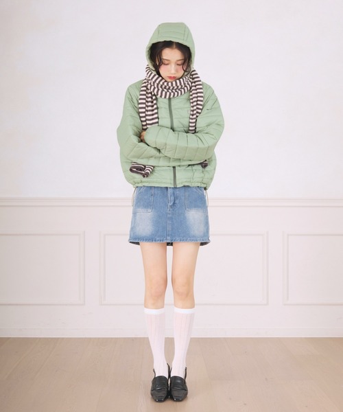 FCMM(エフシーエムエム)の「PADDING JACKET / パディングジャケット(ダウンジャケット/コート・レディース・イエロー/ブラック/ライトグレー/ライトブルー/ライム・SMALL/MEDIUM)」の15枚目の写真