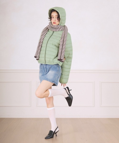 FCMM(エフシーエムエム)の「PADDING JACKET / パディングジャケット(ダウンジャケット/コート・レディース・イエロー/ブラック/ライトグレー/ライトブルー/ライム・SMALL/MEDIUM)」の17枚目の写真