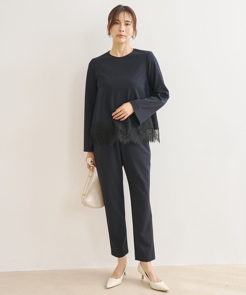 UNFILO(アンフィーロ)の「【15サイズ展開/ウエストゴム】BEAUTY MOVE スティックパンツ(その他パンツ・レディース・ブラック系/ライトグレー系/ネイビー系・XX-LARGE/XXXL/X-LARGE/XLT)」の3枚目の写真