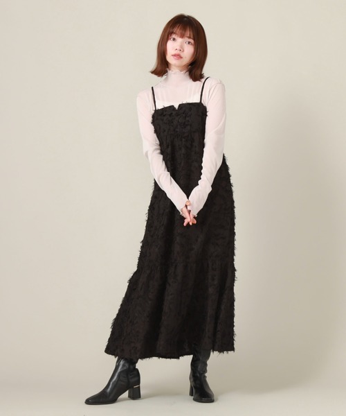 古着 ビンテージ 80s ブラック 黒 キャミソール ワンピース カスタム美品 ブランド古着】キャミソールワンピース（ワンピース）｜archives