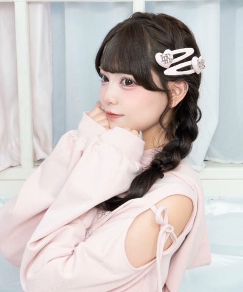 バレンシアヘアピン サテンハートヘアピン（ヘアピン）｜LAFARY（ラファリー）の