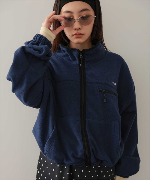 miette(ミエット)の「フリースジップアップパーカー(パーカー・レディース・ブラウン/ネイビー/チャコール・M/MT)」の14枚目の写真
