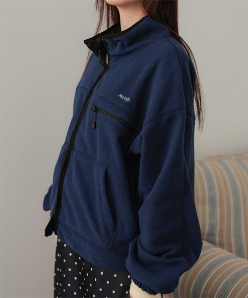 miette(ミエット)の「フリースジップアップパーカー(パーカー・レディース・ブラウン/ネイビー/チャコール・M/MT)」の18枚目の写真