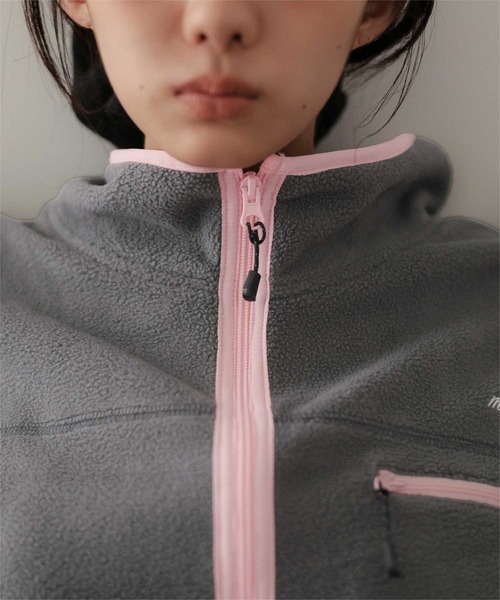 miette(ミエット)の「フリースジップアップパーカー(パーカー・レディース・ブラウン/ネイビー/チャコール・M/MT)」の4枚目の写真