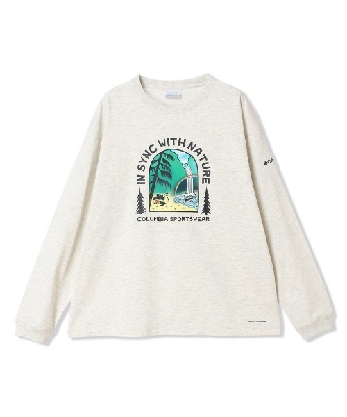 Columbia(コロンビア)の「コロンビア Columbia レイクトゥアベニューグラフィックロングスリーブTシャツ(Tシャツ/カットソー・メンズ・ホワイト/ブルー/ホワイト×グリーン/ホワイト系その他・L/S/M/LL)」の4枚目の写真