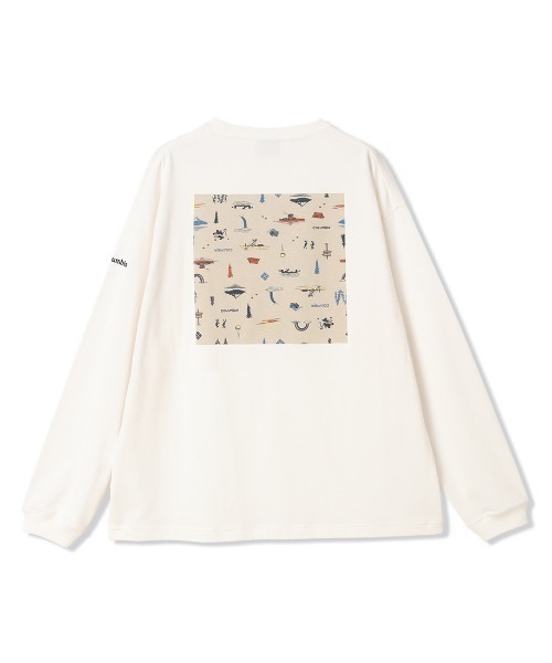 Columbia(コロンビア)の「コロンビア Columbia レイクトゥアベニューグラフィックロングスリーブTシャツ(Tシャツ/カットソー・メンズ・ホワイト/ブルー/ホワイト×グリーン/ホワイト系その他・L/S/M/LL)」の2枚目の写真
