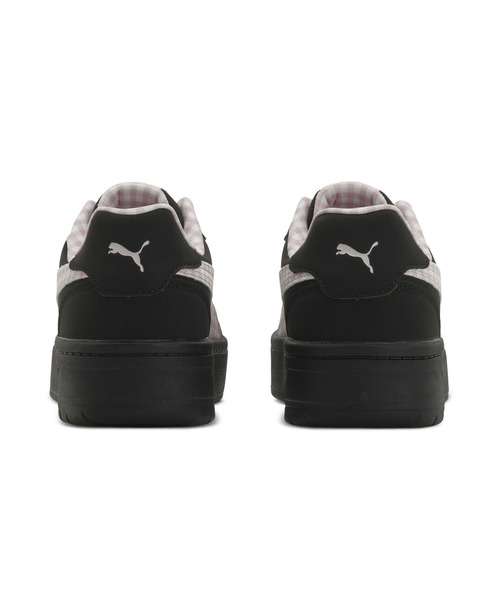 PUMA(プーマ)の「PUMA プーマ ウィメンズ コート ラリー スカイ チェッカー スニーカー(スニーカー・レディース・ブラック×ピンク・22.5cm/23.0cm/25.0cm/25.5cm/24.5cm/23.5cm/24.0cm)」の2枚目の写真