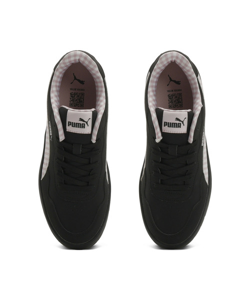 PUMA(プーマ)の「PUMA プーマ ウィメンズ コート ラリー スカイ チェッカー スニーカー(スニーカー・レディース・ブラック×ピンク・22.5cm/23.0cm/25.0cm/25.5cm/24.5cm/23.5cm/24.0cm)」の5枚目の写真