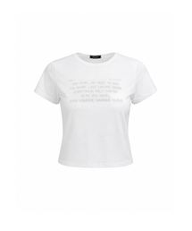 サンローズ スリムフィット クロップTシャツ