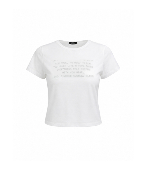 MAGORENSEOUL(マゴレンソウル)の「サンローズ スリムフィット クロップTシャツ(Tシャツ/カットソー・レディース・その他・FREE)」の1枚目の写真