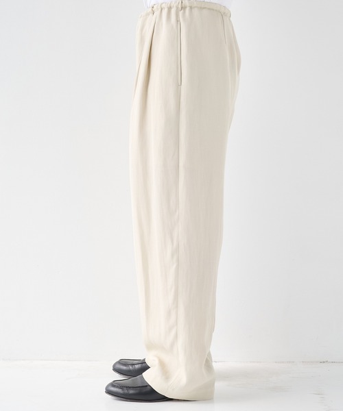 STUDIOUS(ステュディオス)の「【STUDIOUS】Noseason Linen Wide Pants(その他パンツ・メンズ・ブラック/ブラウン/アイボリー・1/2)」の6枚目の写真