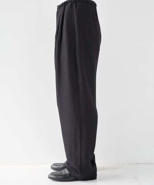 STUDIOUS(ステュディオス)の「【STUDIOUS】Noseason Linen Wide Pants(その他パンツ・メンズ・ブラック/ブラウン/アイボリー・1/2)」の21枚目の写真