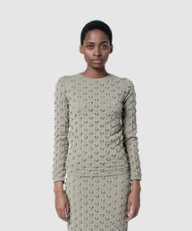 muller of yoshiokubo | muller of yoshiokubo ミュラーオブヨシオクボ / VOID KNIT TOP ヴォイドシアーニットトップス / MLF26801(ニット/セーター)