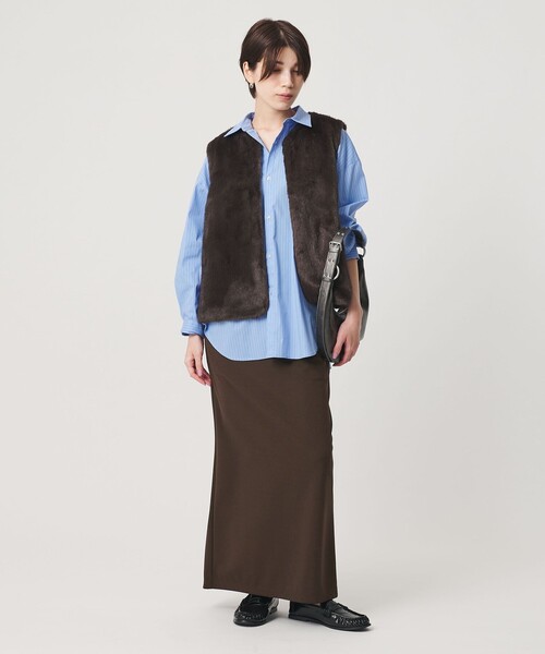 BEAUTY&YOUTH UNITED ARROWS(ビューティーアンドユースユナイテッドアローズ)の「【WEB限定】ジャージー ドローコードスカート ウォッシャブル(スカート・レディース・ライトグレー/ブラック/ダークブラウン・S/M)」の14枚目の写真
