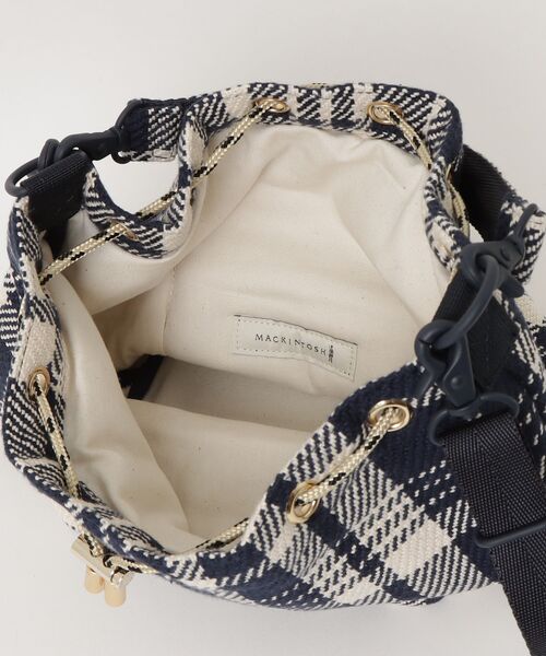 Mackintosh（マッキントッシュ）の「DRAWSTRING BAG BIG CHECK（ショルダーバッグ・レディース・ブラウン系その他/ネイビー系・FREE）」の14枚目の写真