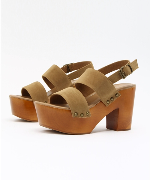 mystic(ミスティック)の「【mystic】ウッドソールサンダル(サンダル・レディース・モカ/キャメル/その他22・36/37/38)」の3枚目の写真