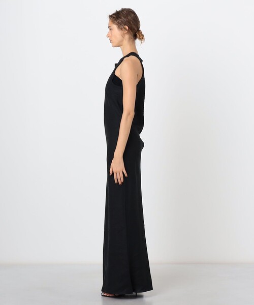 Gabriela Coll Garments(ガブリエラコールガーメンツ)の「GABRIELA COLL GARMENTS NO.303 LINEN BIAS DRESS リネン マキシドレス(ワンピース・レディース・ブラック・2)」の3枚目の写真