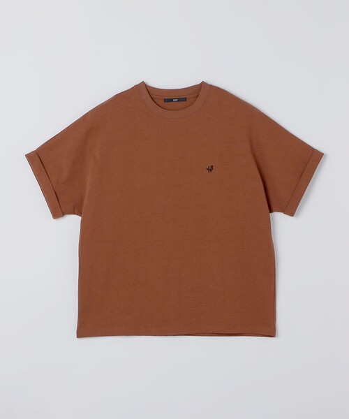 SHIPS(シップス)の「【WEB限定】SHIPS:〈手洗い可能〉ドルマンスリーブ ターンナップ Tシャツ(Tシャツ/カットソー・メンズ・ダークグレー/ブラック/ブラウン/ネイビー/ホワイト・SMALL/LARGE/MEDIUM)」の4枚目の写真
