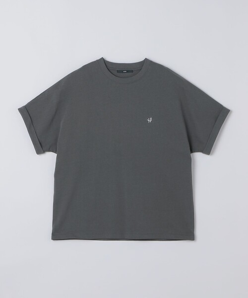SHIPS(シップス)の「【WEB限定】SHIPS:〈手洗い可能〉ドルマンスリーブ ターンナップ Tシャツ(Tシャツ/カットソー・メンズ・ダークグレー/ブラック/ブラウン/ネイビー/ホワイト・SMALL/LARGE/MEDIUM)」の3枚目の写真