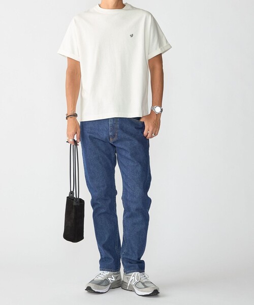 SHIPS(シップス)の「【WEB限定】SHIPS:〈手洗い可能〉ドルマンスリーブ ターンナップ Tシャツ(Tシャツ/カットソー・メンズ・ダークグレー/ブラック/ブラウン/ネイビー/ホワイト・SMALL/LARGE/MEDIUM)」の6枚目の写真