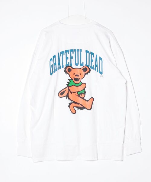 Grateful Dead(グレイトフルデッド)の「GRATEFUL DEAD グレイトフル・デッド オーバーサイズ ロンT メンズ レディース プリントTシャツ(Tシャツ/カットソー・メンズ・グレー系1/ホワイト系3/ホワイト系2/ブラック/パープル/ネイビー/グリーン系2/グリーン系1/ベージュ系2/ベージュ系1/グレー系2/ホワイト系1・XL/L/M)」の13枚目の写真