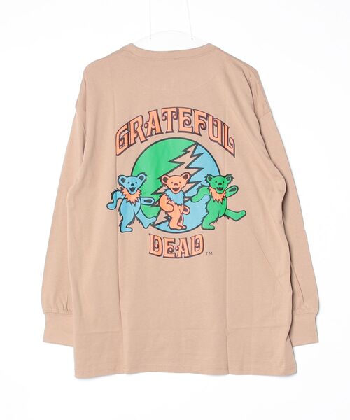 Grateful Dead(グレイトフルデッド)の「GRATEFUL DEAD グレイトフル・デッド オーバーサイズ ロンT メンズ レディース プリントTシャツ(Tシャツ/カットソー・メンズ・グレー系1/ホワイト系3/ホワイト系2/ブラック/パープル/ネイビー/グリーン系2/グリーン系1/ベージュ系2/ベージュ系1/グレー系2/ホワイト系1・XL/L/M)」の21枚目の写真