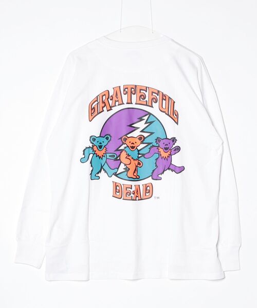 Grateful Dead(グレイトフルデッド)の「GRATEFUL DEAD グレイトフル・デッド オーバーサイズ ロンT メンズ レディース プリントTシャツ(Tシャツ/カットソー・メンズ・グレー系1/ホワイト系3/ホワイト系2/ブラック/パープル/ネイビー/グリーン系2/グリーン系1/ベージュ系2/ベージュ系1/グレー系2/ホワイト系1・XL/L/M)」の14枚目の写真
