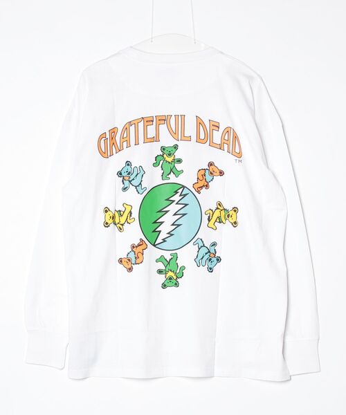 Grateful Dead(グレイトフルデッド)の「GRATEFUL DEAD グレイトフル・デッド オーバーサイズ ロンT メンズ レディース プリントTシャツ(Tシャツ/カットソー・メンズ・グレー系1/ホワイト系3/ホワイト系2/ブラック/パープル/ネイビー/グリーン系2/グリーン系1/ベージュ系2/ベージュ系1/グレー系2/ホワイト系1・XL/L/M)」の15枚目の写真
