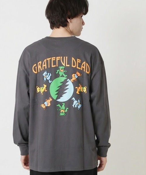 Grateful Dead(グレイトフルデッド)の「GRATEFUL DEAD グレイトフル・デッド オーバーサイズ ロンT メンズ レディース プリントTシャツ(Tシャツ/カットソー・メンズ・グレー系1/ホワイト系3/ホワイト系2/ブラック/パープル/ネイビー/グリーン系2/グリーン系1/ベージュ系2/ベージュ系1/グレー系2/ホワイト系1・XL/L/M)」の6枚目の写真