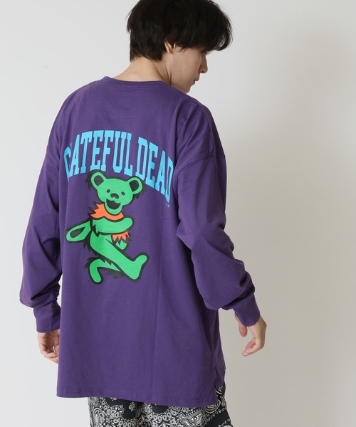 Grateful Dead(グレイトフルデッド)の「GRATEFUL DEAD グレイトフル・デッド オーバーサイズ ロンT メンズ レディース プリントTシャツ(Tシャツ/カットソー・メンズ・グレー系1/ホワイト系3/ホワイト系2/ブラック/パープル/ネイビー/グリーン系2/グリーン系1/ベージュ系2/ベージュ系1/グレー系2/ホワイト系1・XL/L/M)」の12枚目の写真