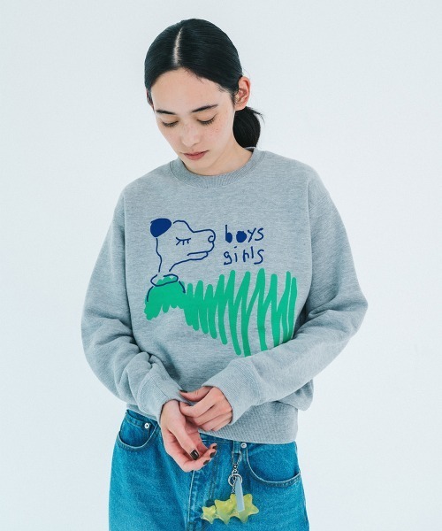 soduk(スドーク)の「【soduk】26AW新作 boys and girls pull over / ボーイズアンドガールズプルオーバー(Tシャツ/カットソー・レディース・Black/GRAY・LARGE/SMALL)」の7枚目の写真