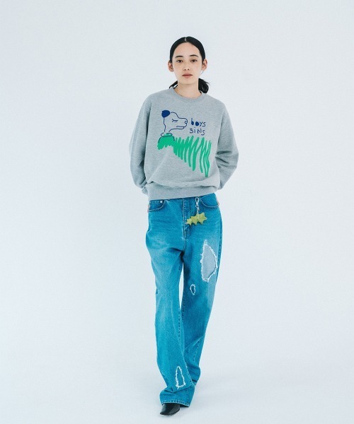 soduk(スドーク)の「【soduk】26AW新作 boys and girls pull over / ボーイズアンドガールズプルオーバー(Tシャツ/カットソー・レディース・Black/GRAY・LARGE/SMALL)」の8枚目の写真