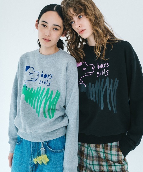 soduk(スドーク)の「【soduk】26AW新作 boys and girls pull over / ボーイズアンドガールズプルオーバー(Tシャツ/カットソー・レディース・Black/GRAY・LARGE/SMALL)」の9枚目の写真