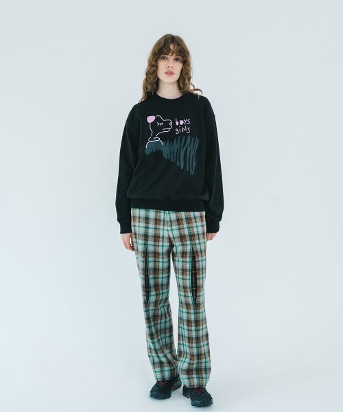 soduk(スドーク)の「【soduk】26AW新作 boys and girls pull over / ボーイズアンドガールズプルオーバー(Tシャツ/カットソー・レディース・Black/GRAY・LARGE/SMALL)」の6枚目の写真