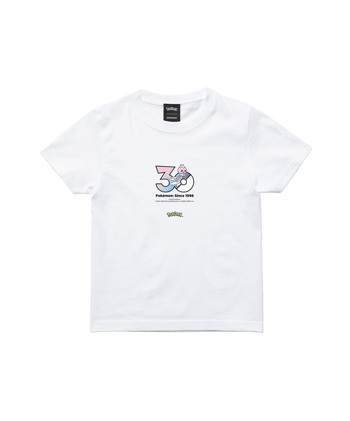 ZOZOSPOT(ゾゾスポット)の「Pokemon 30th Anniversary 1025 T-shirt 「プルリル(メスのすがた)」(Tシャツ/カットソー・レディース・ホワイト・SMALL/MEDIUM/LARGE/X-LARGE/XX-LARGE/XXX-LARGE/100cm/110cm/120cm/130cm/140cm/150cm/160cm)」の2枚目の写真