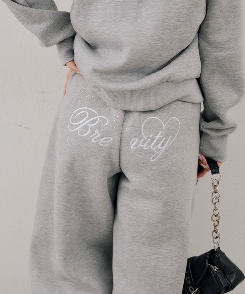 Another Branch olive des olive（アナザーブランチオリーブデオリーブ）の「バックロゴ刺繍ロゴワイドスウェットパンツ（スウェットパンツ・レディース・グレー/ブラック/ブラウン・FREE）」の17枚目の写真