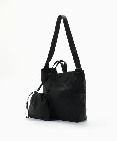 417 EDIFICE(フォーワンセブンエディフィス)の「【BAICYCLON by Bagjack / バイシクロン】 PACKABLE TOTE SHOULDER BAG(ショルダーバッグ・メンズ・ブラック・FREE)」の1枚目の写真