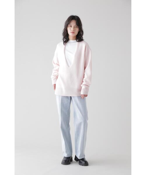 YLEVE(イレーヴ)の「YLEVE / LAMBS WOOL KN P/O(ニット/セーター・レディース・ピンク/ネイビー/ブラウン・1)」の22枚目の写真