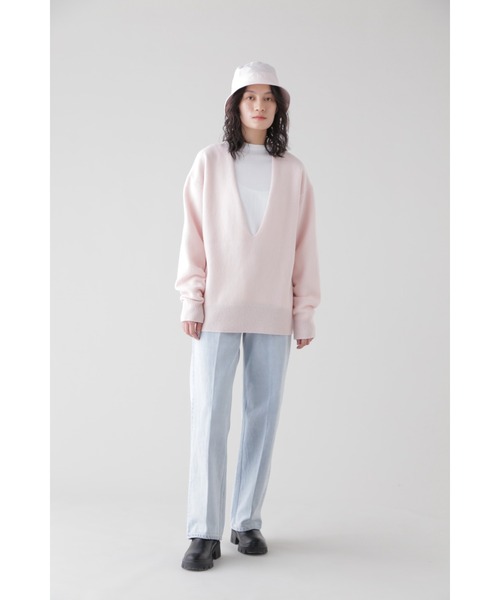 YLEVE(イレーヴ)の「YLEVE / LAMBS WOOL KN P/O(ニット/セーター・レディース・ピンク/ネイビー/ブラウン・1)」の13枚目の写真