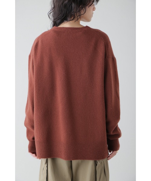 YLEVE(イレーヴ)の「YLEVE / LAMBS WOOL KN P/O(ニット/セーター・レディース・ピンク/ネイビー/ブラウン・1)」の5枚目の写真