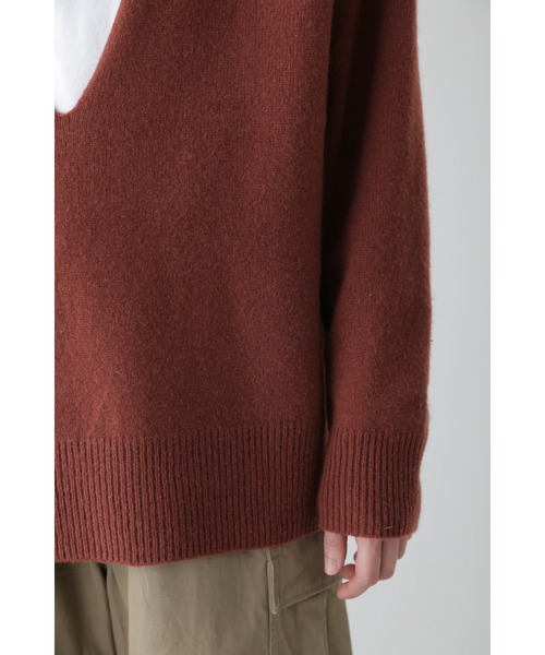YLEVE(イレーヴ)の「YLEVE / LAMBS WOOL KN P/O(ニット/セーター・レディース・ピンク/ネイビー/ブラウン・1)」の9枚目の写真