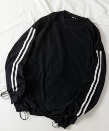 JOHN'S CLOSET（ジョンズクローゼット）の「【7】マルチファンクション 裾ドローコード ビッグシルエットロンT UVカット ストレッチ 速乾 イージーケア（Tシャツ/カットソー）」