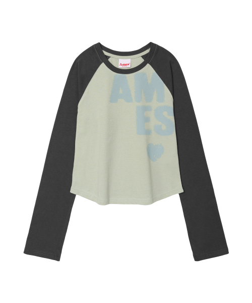 AMESWORLDWIDE(アメスワールドワイド)の「ボールドタイポ ラウンドヘム長袖Tシャツ ミント(Tシャツ/カットソー・レディース・その他・FREE)」の7枚目の写真